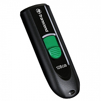 Флеш-диск 128GB TRANSCEND JetFlash 790C, разъем USB Type-С, черный/зеленый, TS128GJF790C