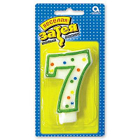 Свеча цифра "7" 7,6 см