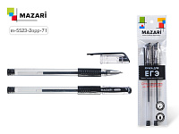 Ручка гелевая для ЕГЭ MAZARI 2 шт черная M 5523 ОРР 71