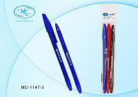 Ручка шариковая набор 3 цвета Miraculous 1 мм  MC 1147 -3
