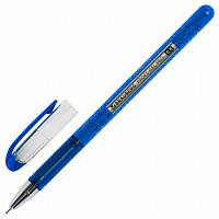 Ручка гелевая BRAUBERG Profi-Gel PRO, СИНЯЯ, линия 0,4мм, 144125