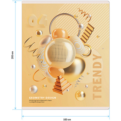 Тетрадь 48л., А5, клетка ArtSpace "Стиль. Trendy", эконом
