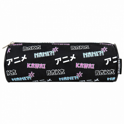 Пенал-косметичка BRAUBERG, Anime, черный, 20х7х7см, 272295