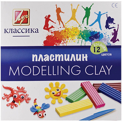 Пластилин Луч Классика 12 цветов 240 грамм  7С331-08