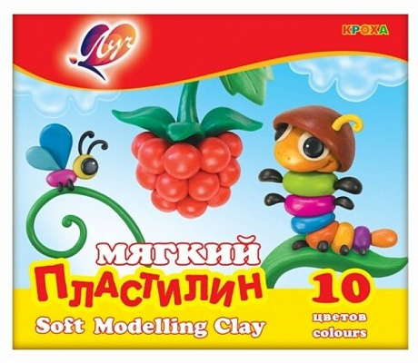 Пластилин Луч Кроха 10 цветов 165 грамм  12С875-08