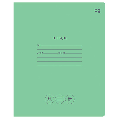 Тетрадь 24л., линия BG "Green colour", 80г/м2