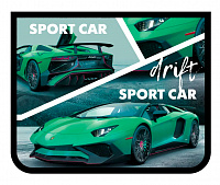 Папка для тетрадей на молнии А5 1 отделение пластик Пчелка GREEN SPORT CAR  ПМ-А5-29