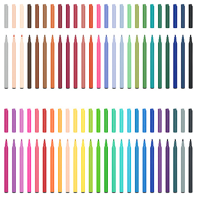 Фломастеры Faber-Castell "Замок", 50цв., смываемые, картон, европодвес