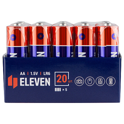 Батарейка Eleven AA (LR6) алкалиновая, OS20