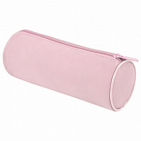 Пенал-тубус BRAUBERG, с эффектом Soft Touch, мягкий, Pastel pink, 272299