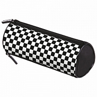Пенал мягкий BRAUBERG, 3 отделения, нейлон, 21х7х7 см, Black&white, 273582