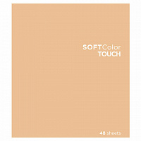 Тетрадь А5 48 л., ПЗБМ, скоба, клетка, Soft Touch, брайль 3D, "СофтКолорТач", микс в спайке, 28213
