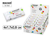 Ластик Mazari SOFT прямоугольный, 4*1.7*0.8 см, ПВХ  M-1402