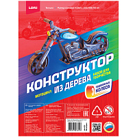 Конструктор из дерева Техника Мотоцикл LORI  фн039