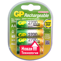 Аккумулятор GP AA (HR06) 2700mAh 4BL