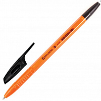 Ручка шариковая BRAUBERG X-333 Orange 0,7 мм Черная  142410