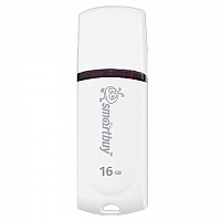 Флеш-диск 16 GB, SMARTBUY Paean, USB 2.0, белый, SB16GBPN-W