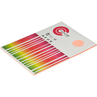 Бумага для принтера и копира цветная 100 листов А4 COLOR CODE 75 г/м2 розовый неон