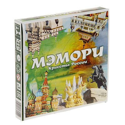 Игра Мэмори "Красоты России" карточная Задира+