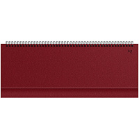Планинг недатированный, 56л., 330*130мм, балакрон, BG "Ariane. Dark red"