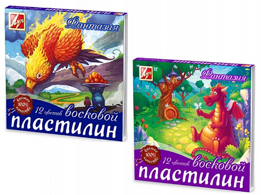 Пластилин Луч Фантазия восковой 12 цветов 210 грамм  25С1523-08