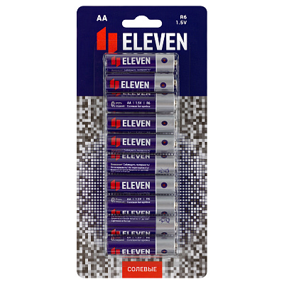 Батарейка Eleven AA (R6) солевая, BC10