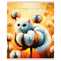 Тетрадь 48л., А5, клетка BG "Котики", эконом
