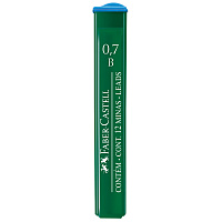 Грифели для механических карандашей Faber-Castell "Polymer", 12шт., 0,7мм, B