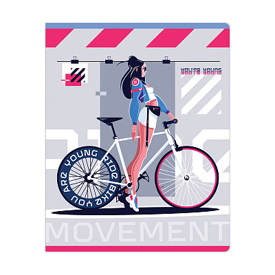 Тетрадь 48л., А5, клетка Greenwich Line "Cool girls", глянцевая ламинация, 70г/м2