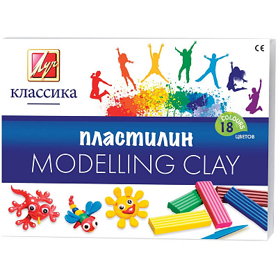 Пластилин Луч Классика 18 цветов 360 грамм  20С1330-08