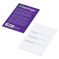 Бейдж вертикальный Berlingo "ID 200", 85*55мм, черный, без держателя, крышка-слайдер