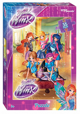 Пазлы детские 35 элементов 480*680 мм MAXI Winx-2 (Rainbow) Step Puzzle