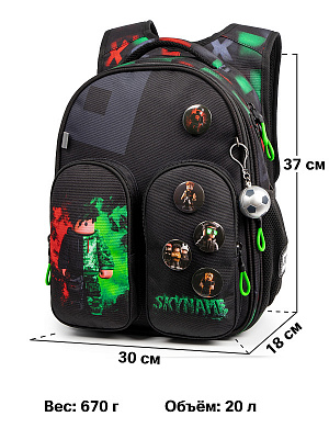 Рюкзак SkyName R9-4 + брелок мячик + значки