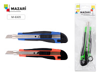 Нож канцелярский усиленный MAZARI 9 мм  M-6305
