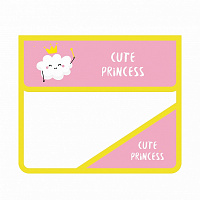 Папка для тетрадей клапан А5 2 отделения пластик Пчелка CUTE PRINCESS с уголком