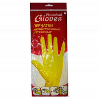 Перчатки хозяйственные латексные Household Gloves размер L 40 гр Хозяйка