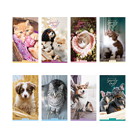 Блокнот А6 24л. на скрепке ArtSpace "Cute animals"