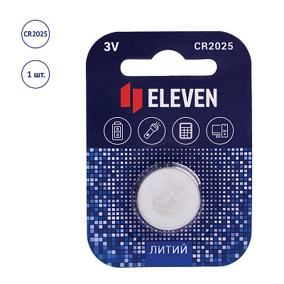 Батарейка Eleven CR2025 литиевая, BC1