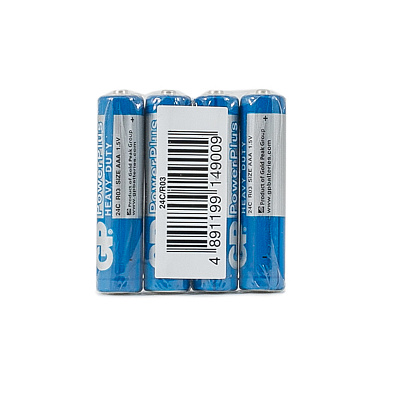 Батарейка GP PowerPlus AAA (R03) 24G солевая, OS4