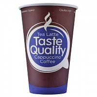 Стакан одноразовый бумажный 300 мл, КОМПЛЕКТ 50 шт., однослойный, Taste Quality, холодное/горячее, Ve ФОРМАЦИЯ, HB80-340-0398