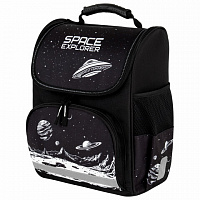 Ранец ПИФАГОР BASIC, 1 отделение, 3 кармана, эргономичная спинка, Space invader, 35х28х18 см, 273140