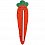 Линейка 12см MESHU "Carrot", дерево, европодвес