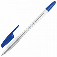 Ручки шариковые BRAUBERG X-333, СИНИЕ, НАБОР 4 ШТУКИ, узел 0,7мм, линия 0,35мм, 144253
