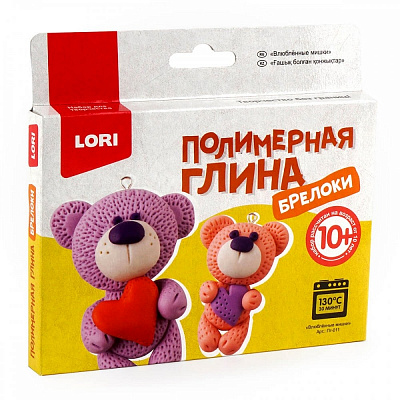 Полимерная глина брелоки Влюбленные мишки LORI