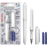 Ручка перьевая deVENTE Magic Quill,3 сменных баллончика синие 0,8 мл, СТИРАЕМАЯ  5100505