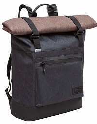 Рюкзак GRIZZLY, карман-антивор, с клапаном, трансформ. объем, ROLLTOP, 42х29х11 см, RQL-315-1/2