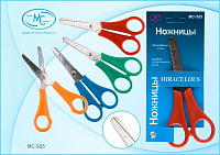 Ножницы детские с линейкой Miraculous закругленные концы длина 13 см  MC-505