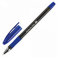 Ручка шариковая масляная с грипом BRAUBERG "Model-XL PRO", СИНЯЯ, узел 0,5 мм, линия письма 0,25 мм  143249