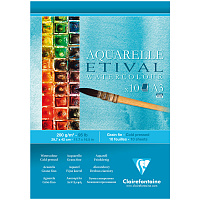 Альбом для акварели, 10л., А3, на склейке Clairefontaine "Etival", 200г/м2, холодное прессование