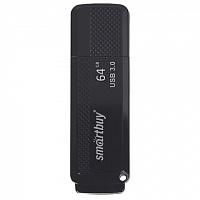 Флеш-диск 64 GB SMARTBUY Dock USB 3.0, черный, SB64GBDK-K3